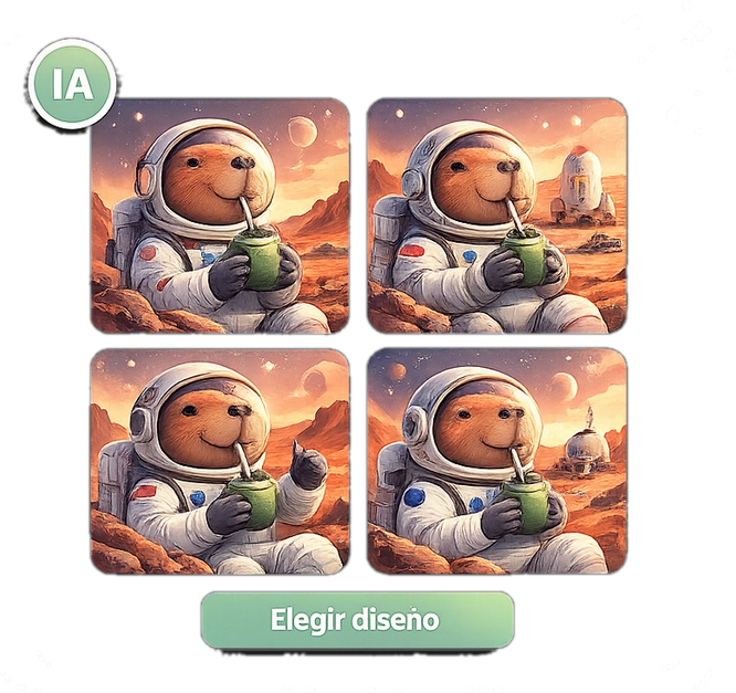 Cuatro propuestas de diseño generadas con IA a partir de la idea