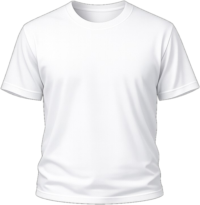 Remera blanca lista para personalizar