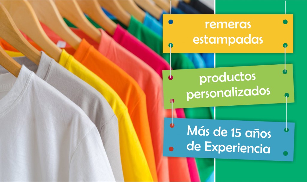 Remeras estampadas y productos personalizados